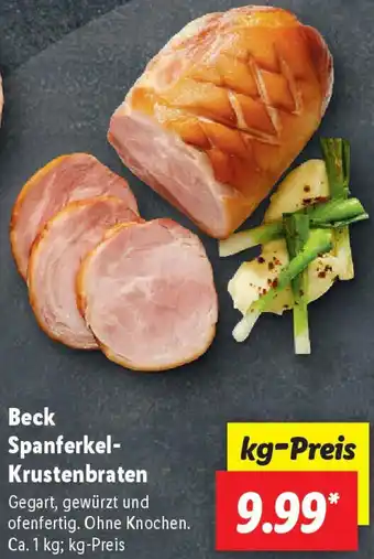 Lidl Beck Spanferkel Krustenbraten Angebot