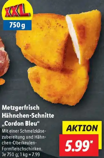 Lidl Metzgerfrisch Hähnchen-Schnitte ,,Cordon Bleu" Angebot