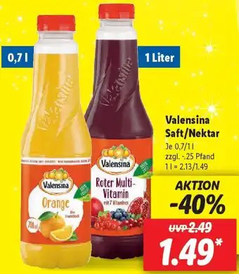 Lidl Valensina Saft/Nektar Angebot