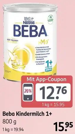 Rossmann Nestle Beba Kindermilch 1+ Angebot