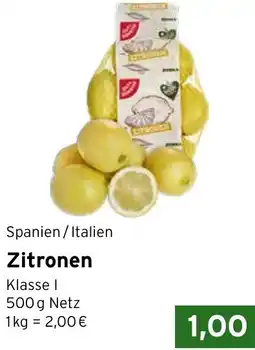 CAP Markt Spanien/Italien Zitronen Angebot