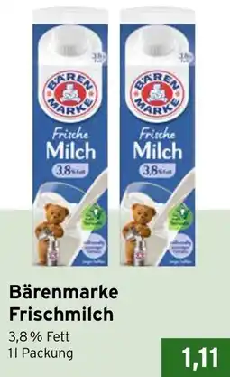 CAP Markt Bärenmarke Frischmilch Angebot