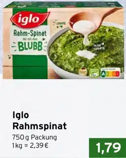 CAP Markt Iglo Rahmspinat Angebot