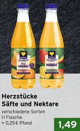 CAP Markt Edeka Herzstücke Säfte und Nektare Angebot