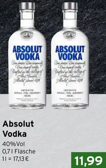 CAP Markt Absolut Vodka Angebot