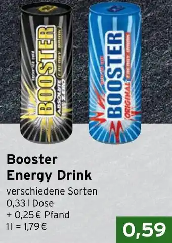 CAP Markt Booster Energy Drink Angebot