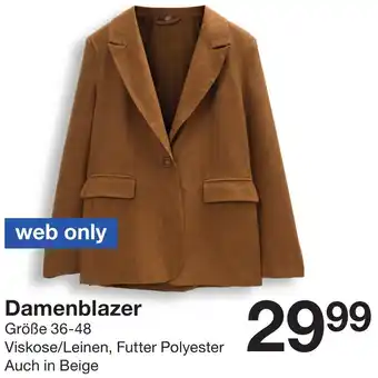 Zeeman Damenblazer Angebot