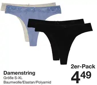 Zeeman Damenstring Angebot