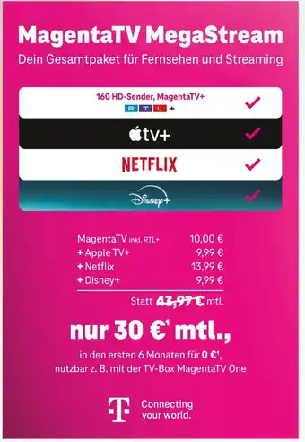 cosmophone Magentatv megastream Angebot