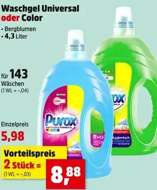 Thomas Philipps Purox waschgel universal oder color Angebot