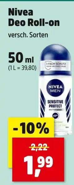 Thomas Philipps Nivea deo roll-on Angebot