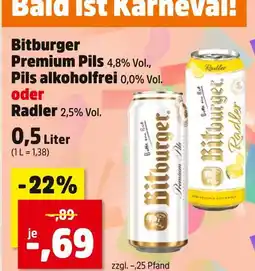 Thomas Philipps Bitburger premium pils, pils alkoholfrei oder radler Angebot