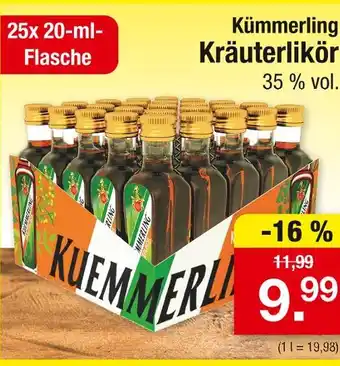 Zimmermann Kümmerling kräuterlikör Angebot