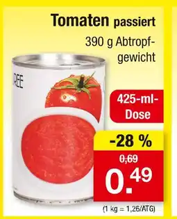 Zimmermann Tomaten passiert Angebot