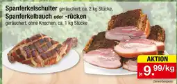 Zimmermann Spanferkelschulter oder spanferkelbauch oder -rücken Angebot