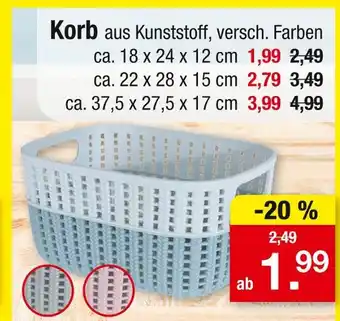 Zimmermann Korb Angebot