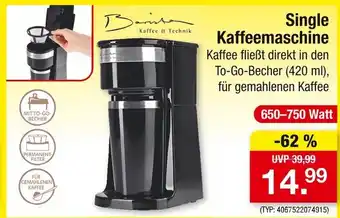 Zimmermann Single kaffeemaschine Angebot