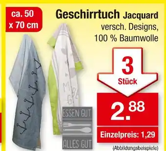 Zimmermann Geschirrtuch jacquard Angebot