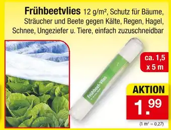 Zimmermann Frühbeetvlies Angebot