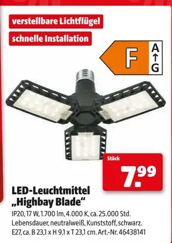 Hagebau Led-leuchtmittel highbay blade Angebot