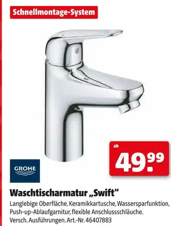 Hagebau Grohe waschtischarmatur swift Angebot