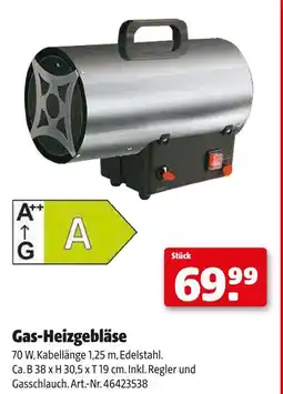 Hagebau Gas-heizgebläse Angebot