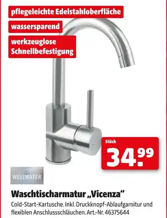 Hagebau Wellwater waschtischarmatur vicenza Angebot