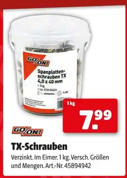 Hagebau Go/on! tx-schrauben Angebot