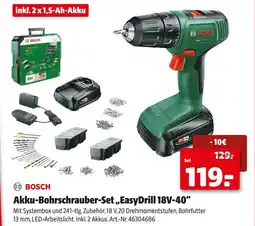 Hagebau Bosch akku-bohrschrauber-set easydrill 18v-40 Angebot