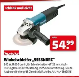 Hagebau Makita winkelschleifer 9558nbrz Angebot