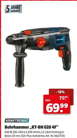 Hagebau Kraftronic bohrhammer „kt-bh 620 4f“ Angebot