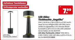 Hagebau Led-akku-tischleuchte „angelika“ Angebot