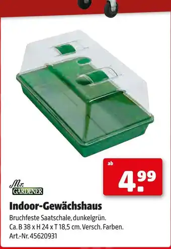 Hagebau Mr. gardener indoor-gewächshaus Angebot