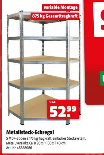 Hagebau Metallsteck-eckregal Angebot