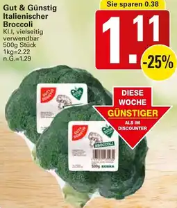 WEZ Gut & Günstig Italienischer Broccoli Angebot