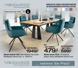 Ostermann Venjakob marken-esstisch chic oder marken-sessel felia Angebot