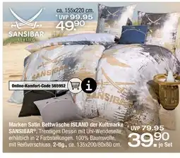 Ostermann Sansibar marken satin bettwäsche island der kultmarke Angebot