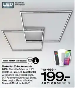 Ostermann Led marken q-led-deckenleuchte inigo Angebot