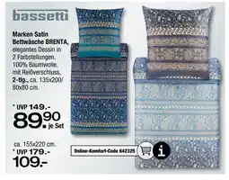 Ostermann Bassetti marken satin bettwäsche brenta Angebot