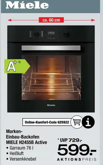 Ostermann Miele einbau-backofen miele h2455b active Angebot