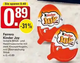 WEZ Ferrero Kinder Joy Angebot