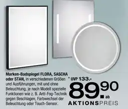 Ostermann Marken-badspiegel flora, sascha oder stan Angebot