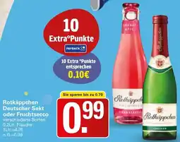 WEZ Rotkäppchen Deutscher Sekt oder Fruchtsecco Angebot