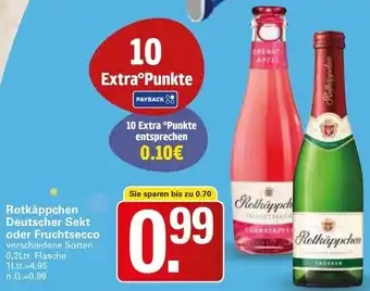 WEZ Rotkäppchen Deutscher Sekt oder Fruchtsecco Angebot