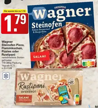 WEZ Wagner Steinofen Pizza, Flammkuchen, Pizzies oder Rustipani Angebot