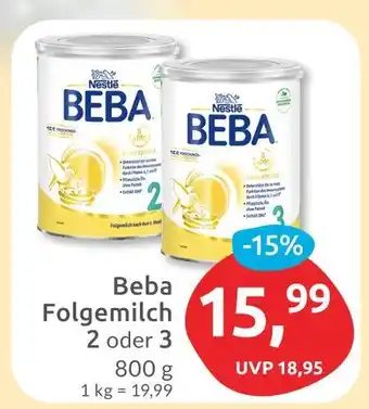 Budni Nestlé beba folgemilch 2 oder 3 Angebot