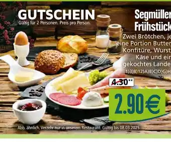 Segmüller Segmüller frühstück Angebot