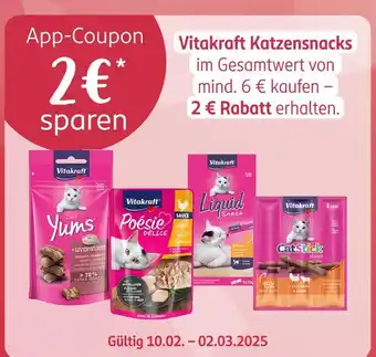 Rossmann Vitakraft 2 € app-coupon Angebot