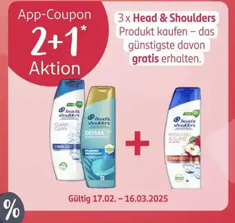 Rossmann Head & shoulders 2+1 aktion Angebot