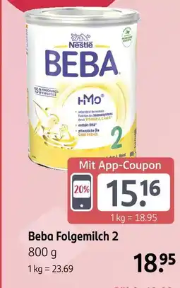 Rossmann Nestle beba folgemilch 2 Angebot